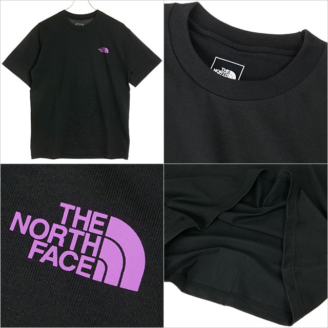 ザ・ノース・フェイス THE NORTH FACE メンズ ショートスリーブハーフスウィッチングロゴティー NT32458-K SS24 半袖 Tシャツ アウトドア ブラック｜mischief｜03