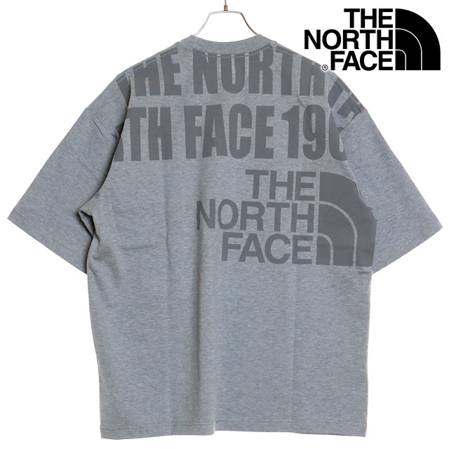 ザ・ノース・フェイス THE NORTH FACE メンズ ショートスリーブオーバーサイズドロゴティー NT32433-ZZ SS24 S S Oversized Logo Tee ミックスグレー｜mischief