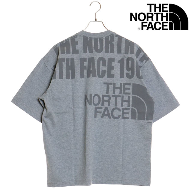 ザ・ノース・フェイス THE NORTH FACE メンズ ショートスリーブオーバーサイズドロゴティー NT32433-ZZ SS24 S S Oversized Logo Tee ミックスグレー｜mischief｜02