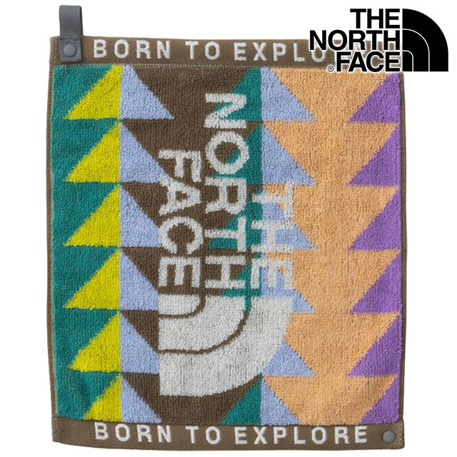 ザ・ノース・フェイス THE NORTH FACE マウンテンレインボータオルS NNB22220-GP SS24 Mt.Rainbow Towel S TNF 赤ちゃん 簡易スタイ ジオメトリックパターン｜mischief