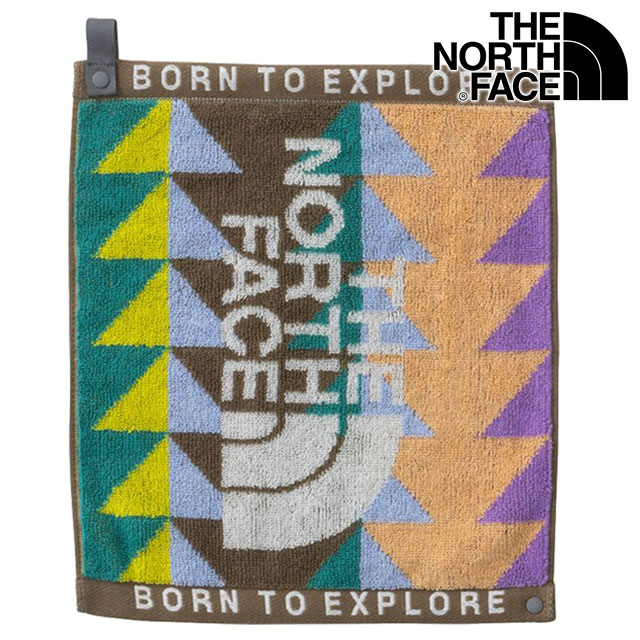 ザ・ノース・フェイス THE NORTH FACE マウンテンレインボータオルS NNB22220-GP SS24 Mt.Rainbow Towel S TNF 赤ちゃん 簡易スタイ ジオメトリックパターン｜mischief｜02