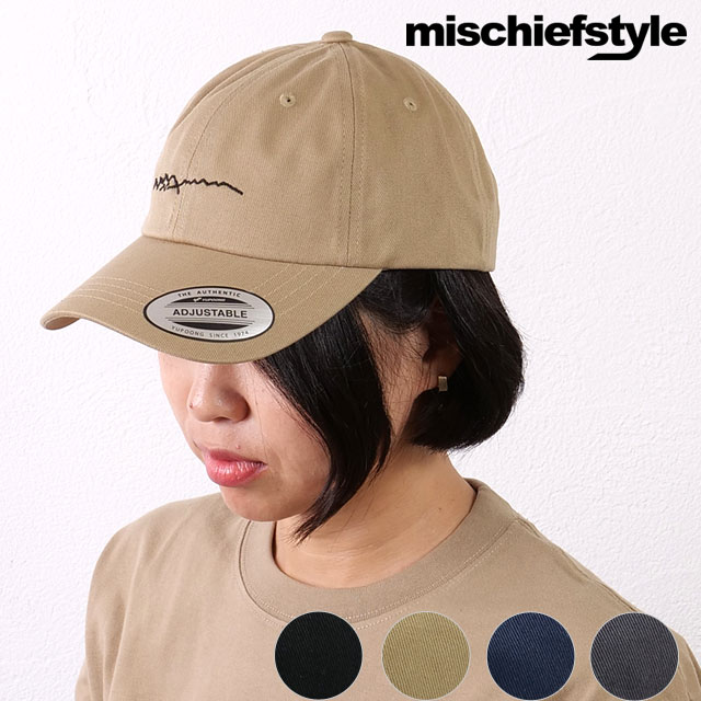 ミスチーフスタイル mischiefstyle ジョウモウサンザンロゴ キャップ
