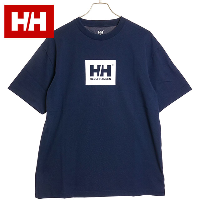 ヘリーハンセン HELLY HANSEN メンズ ショートスリーブHHロゴティー HH62406-ON SS24 半袖 Tシャツ UVカット 速乾 オーシャンネイビー 正規取扱店 | HELLY HANSEN