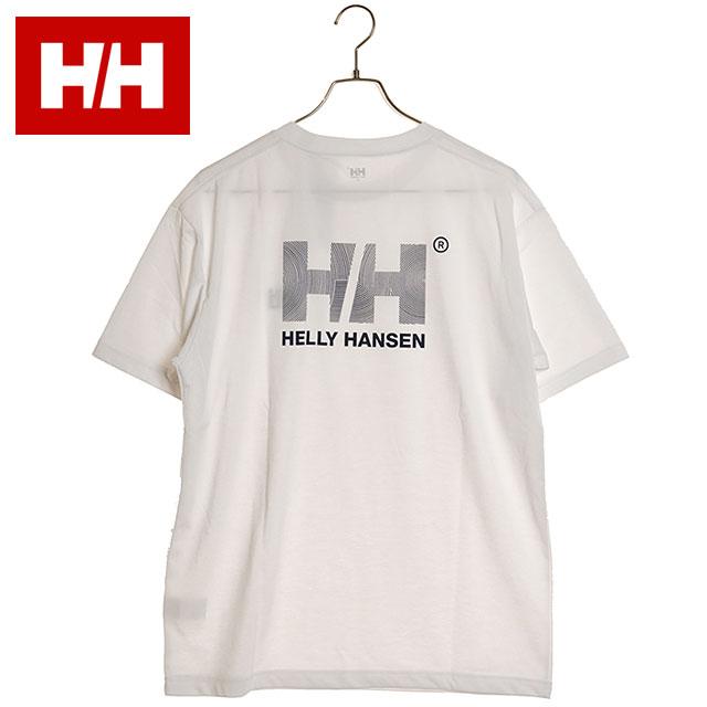 ヘリーハンセン HELLY HANSEN メンズ ショートスリーブHHウェーブロゴティー HH62409-CW SS24 半袖 Tシャツ 速乾 クリアホワイト｜mischief｜02