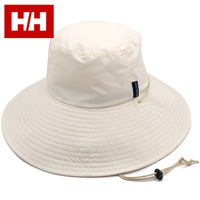 ヘリーハンセン HELLY HANSEN ビーチフレアハット HC92441-IV SS24 Beach Flare Hat HH 帽子 UVカット フリーサイズ アウトドア アイボリー｜mischief