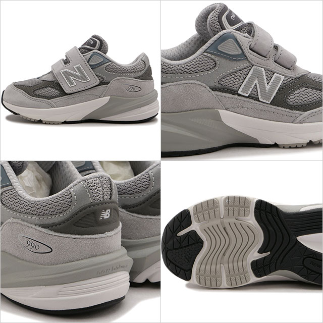 14.0〜16.5cm ニューバランス NEWBALANCE キッズ スニーカー IV990 IV990GL6 SS24 男の子・女の子 子供靴 チルドレン Wワイズ 3E〜4E相当 GRAY｜mischief｜03