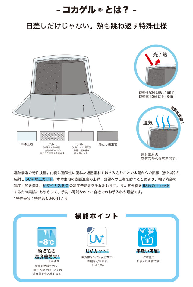 カリマー Karrimor サーモシールドハット 200120-0500 SS24 thermo shield hat メンズ・レディース 帽子 アウトドア 遮熱 UVケア 抗菌防臭 Beige｜mischief｜04