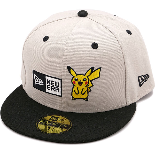 ニューエラ NEWERA コラボキャップ ポケモン ピカチュウ 14124364 SS24 59FIFTY POKEMON PIKACHU 帽子  ポケットモンスター ストーン ブラック