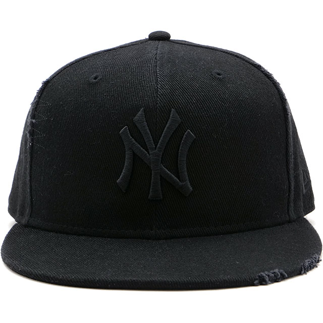 ニューエラ NEWERA キャップ ニューヨーク・ヤンキース 14109890 SS24 59FIFTY DAMAGED メンズ・レディース 帽子 デニム生地 ブラック｜mischief｜02