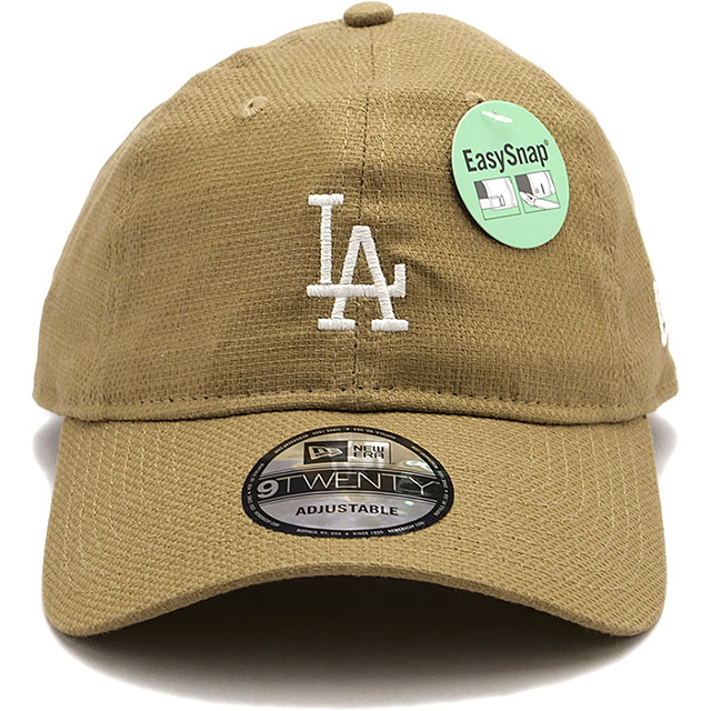 ニューエラ NEWERA キャップ ロサンゼルス・ドジャース 14109810 SS24 9TWENTY EasySnap 帽子 イージースナップ  サイズ調整可能 プリペラ生地 チノベージュ