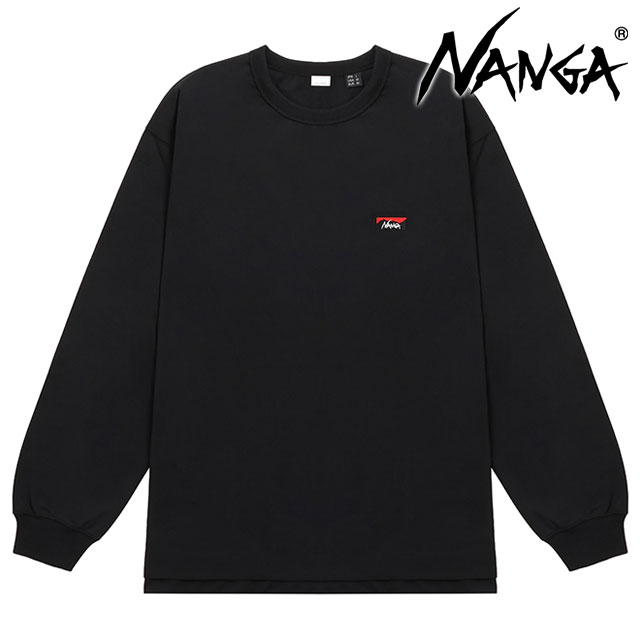 ナンガ NANGA エコハイブリッド ボックスロゴ エンブロイダリー ロングスリーブティー NW2411-1G803-A ECO HYBRID BOX LOGO EMBROIDERY L S TEE 正規取扱店 | NANGA
