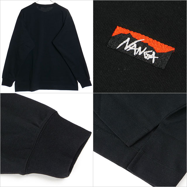 ナンガ NANGA エコハイブリッド ボックスロゴ エンブロイダリー ロングスリーブティー NW2411-1G803-A ECO HYBRID BOX LOGO EMBROIDERY L S TEE 正規取扱店 | NANGA | 02