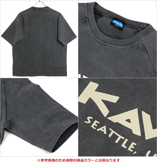 カブー KAVU メンズ ヘビーウェイトTシャツ 19821807 SS24 H W Tee トップス 半袖 クルーネック ショートスリーブ Natural｜mischief｜03