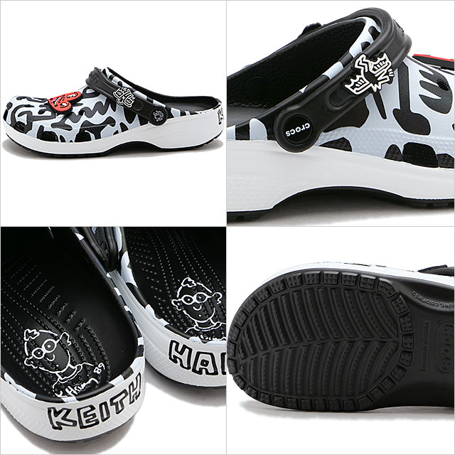 クロックス crocs へリング クラシック クロッグ 209488-001 Haring Classic Clog メンズ・レディース EVAサンダル キース・へリング コラボ Black 正規取扱店 |  | 02