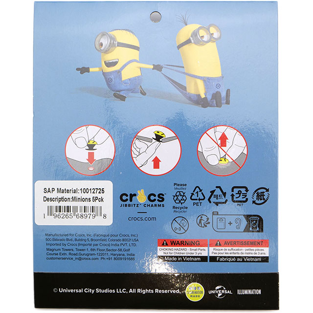 クロックス crocs ジビッツチャーム ミニオンズ 5パック 10012725 JIBBITZ Minions 5Pack メンズ・レディース シューズアクセサリー カスタマイズ 正規取扱店 | crocs | 03