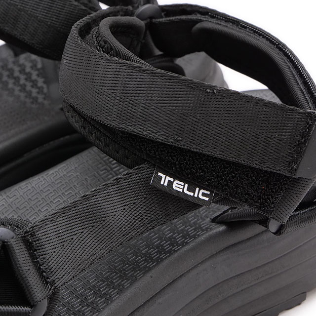 テリック TELIC リカバリーサンダル オールローズ S3 SS24 ALL ROADS -S3- メンズ・レディース スポーツサンダル 厚底  防滑ソール Black