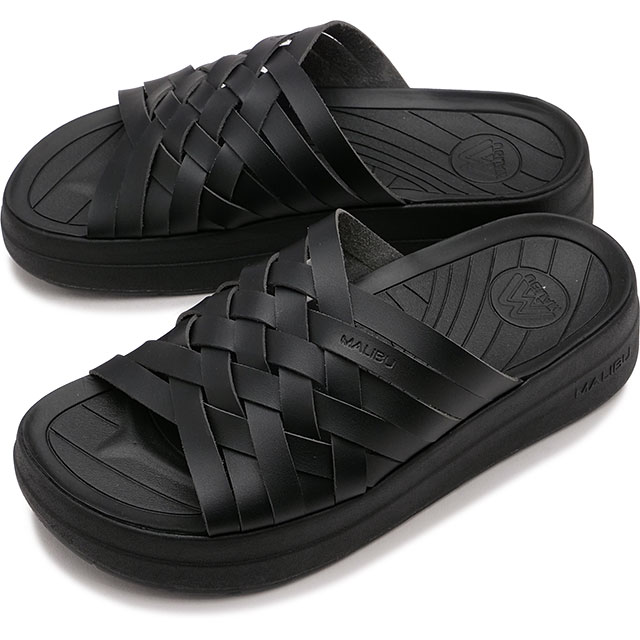 �}���u�T���_���Y MALIBU SANDALS ���f�B�[�X �T���_�� �Y�} �v���b�g�t�H�[�� MSP020001 SS24 ZUMA PLATFORM ���B�[�K�����U�[ ���� BLACK BLACK ���K�戵�X