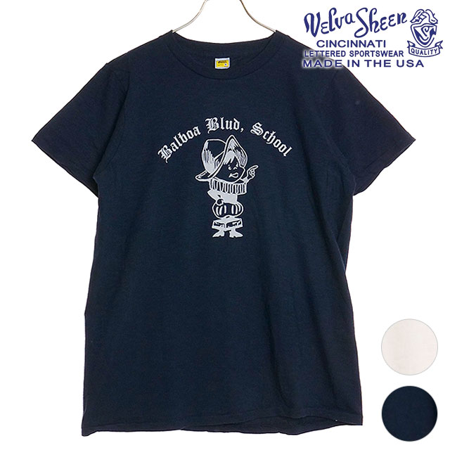 ベルバシーン VELVA SHEEN メンズ バルボアブルーTシャツ 1624007 SS24 “BALBOA BLUE”TEE トップス 半袖 MADE IN USA コットン｜mischief｜02