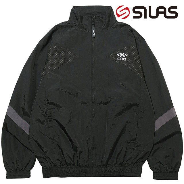 コラボ サイラス SILAS メンズ アンブロ トラックジャケット 110241021004 SS24SPOT SILAS UMBRO TRACK JACKET トップス ジャージ トラックトップ BLACK :10078157:ミスチーフ