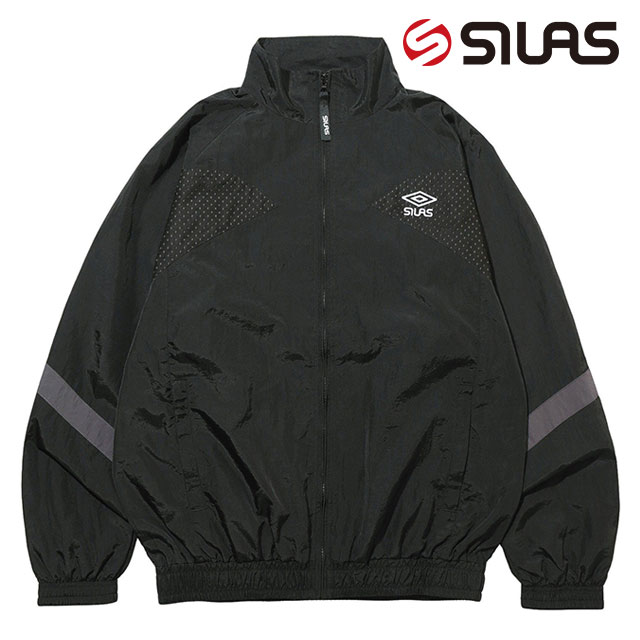 コラボ サイラス SILAS メンズ アンブロ トラックジャケット 110241021004 SS24SPOT SILAS UMBRO TRACK  JACKET トップス ジャージ トラックトップ BLACK