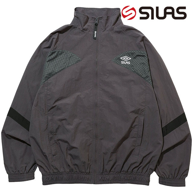 コラボ サイラス SILAS メンズ アンブロ トラックジャケット 110241021004 SS24SPOT SILAS UMBRO TRACK JACKET トップス ジャージ トラックトップ CHARCOAL :10078158:ミスチーフ