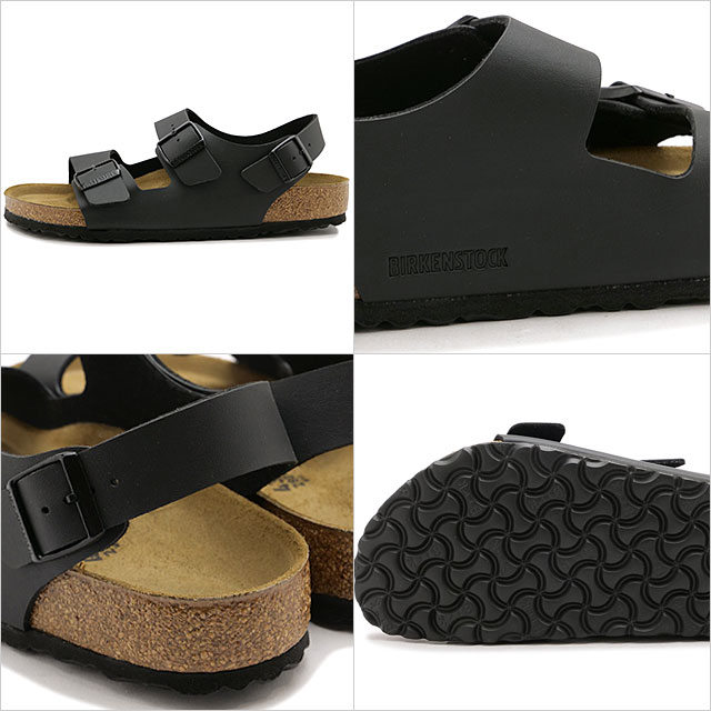 ビルケンシュトック BIRKENSTOCK メンズ サンダル ミラノ ビルコフロー 34791 34793 SS24 MILANO BS ドイツ製 BLACK | BIRKO-FLOR｜mischief｜03