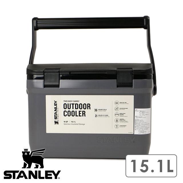 スタンレー STANLEY クーラーボックス The Easy-Carry Outdoor Cooler 15.1L 10-01623 SS24 アウトドア レジャー イベント チャコール ラッピング不可｜mischief｜02