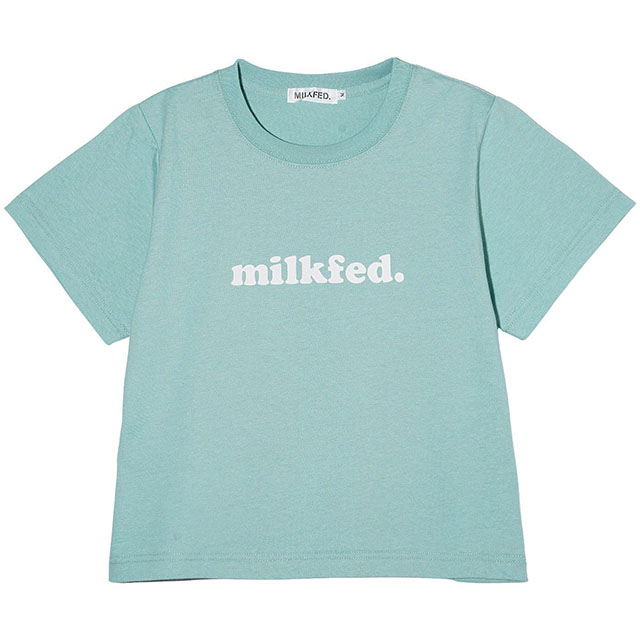 ミルクフェド MILKFED. レディース クーパーロゴ コンパクト ショートスリーブTシャツ 10...