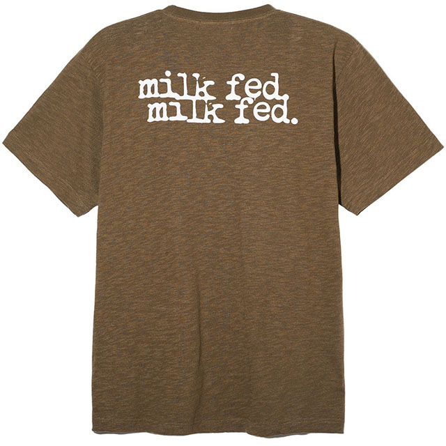 ミルクフェド MILKFED. レディース ロゴ スラブ ショートスリーブTシャツ 10324201...