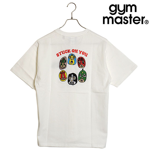 ジムマスター GYM MASTER メンズ 7.4oz STUCK ON YOU刺繍Tee G321707-01 SU24 トップス 半袖Tシャツ ホワイト｜mischief｜02