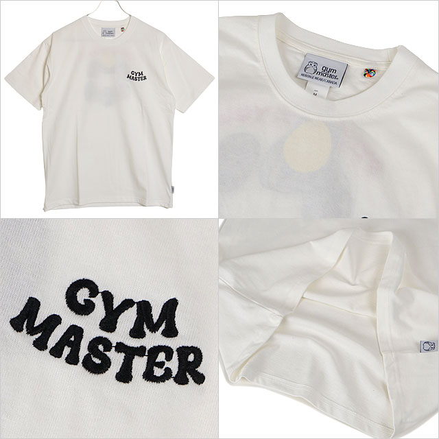 ジムマスター GYM MASTER メンズ 7.4oz STUCK ON YOU刺繍Tee G321707-01 SU24 トップス 半袖Tシャツ ホワイト｜mischief｜03