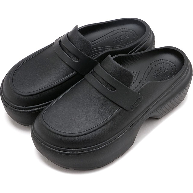 クロックス　サンダル crocs サンダル STOMP LOAFER 209937-060 レディース : ZOZOTOWN