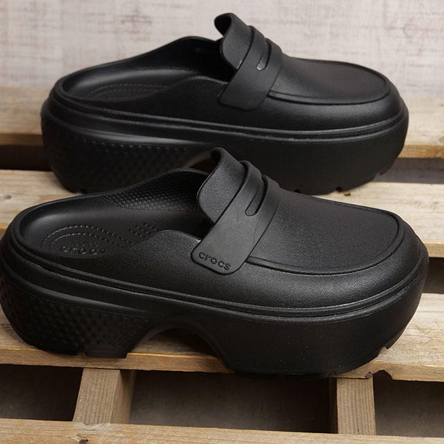 クロックス サンダル crocs クロックス サンダル ストンプ ローファー 209937-060