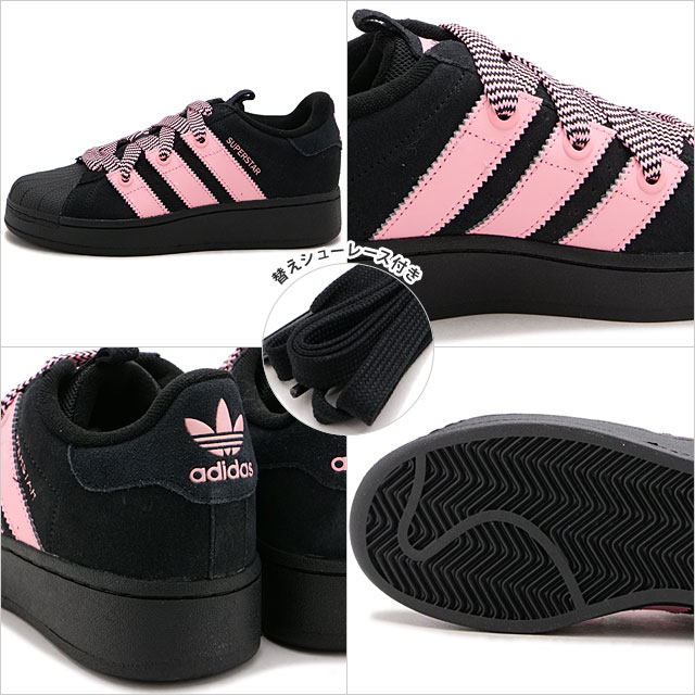 adidas ブラック/ピンク スーパースター2 adidas Originals Superstar 2 