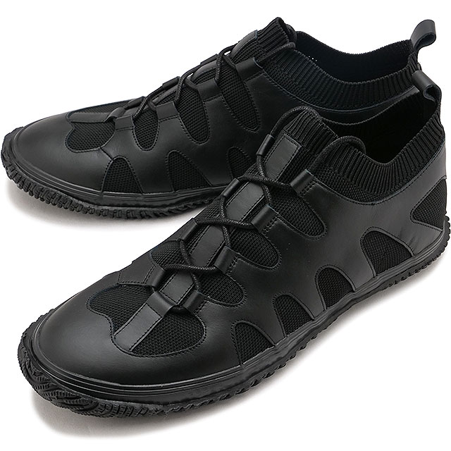 返品送料無料 スピングル SPINGLE スニーカー SP1503-05 FW24 SP-1503 メンズ 日本製 ニット素材 Black 正規取扱店 | SPINGLE