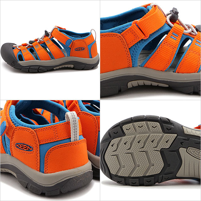 キーン KEEN サンダル ビッグキッズ ニューポート エイチツー 1027385 SS24 KIDS Youth NEWPORT H2 ユース 子供靴 SAFETY-ORANGE FJORD-BLUE｜mischief｜03