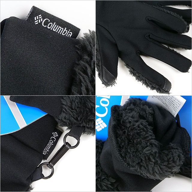 コロンビア Columbia ポップルポイントグローブ PU3098-010 FW24 Popple Point Glove メンズ・レディース 手袋 スマホ対応 防寒 アウトドア Black 正規取扱店 | Columbia | 02