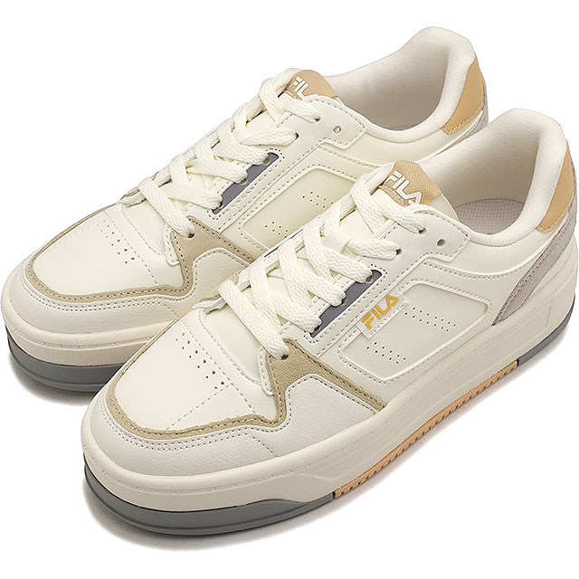 フィラ FILA スニーカー フィラ コート フェザリー UFW24011-114 FILA COURT FEATHERY レディース 靴 厚底シューズ 軽量 SNOW-WHITE APPLEBLOSSOM 正規取扱店 | FILA
