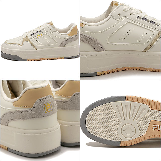 フィラ FILA スニーカー フィラ コート フェザリー UFW24011-114 FILA COURT FEATHERY レディース 靴 厚底シューズ 軽量 SNOW-WHITE APPLEBLOSSOM 正規取扱店 | FILA | 02