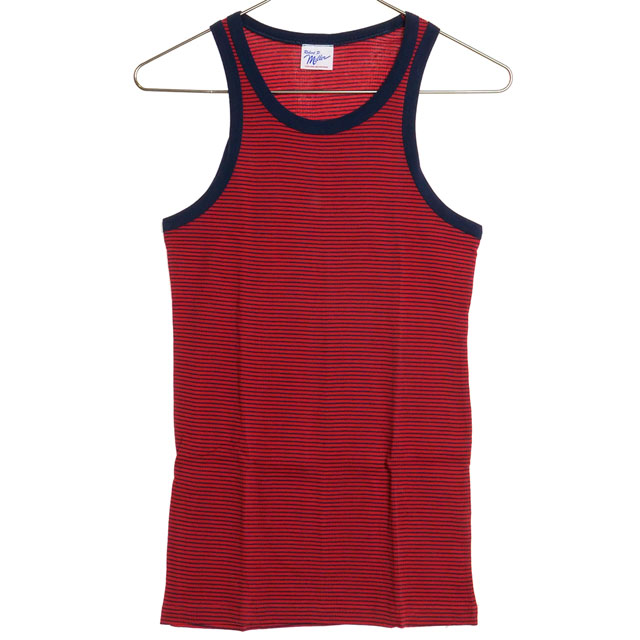 ロバートピーミラー Robert P. Miller パネルリブド タンクトップ 110C Panel ribbed tank top メンズ インナー ノースリーブ リブ編み ストライプ 正規取扱店 | Robert P. Miller | 05