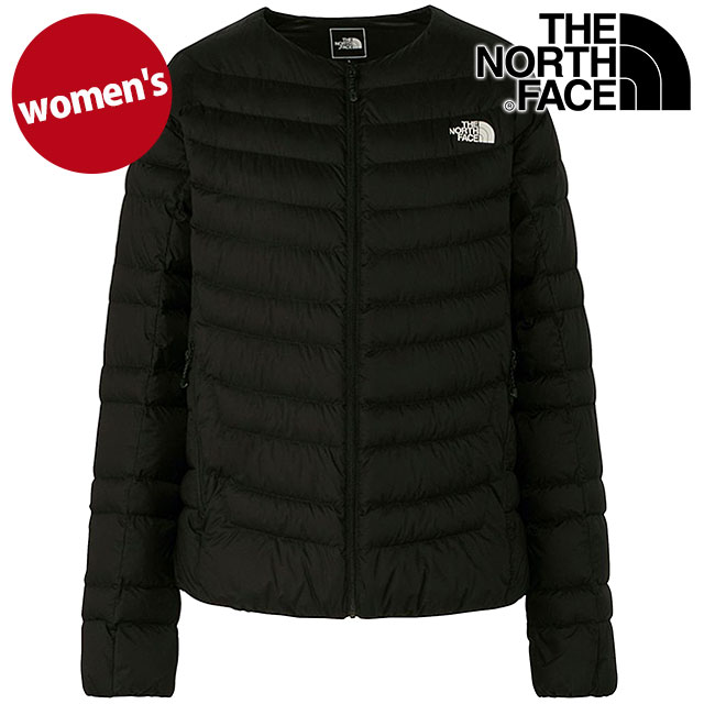 ザ・ノース・フェイス THE NORTH FACE サンダーラウンドネックジャケット NYW82313-K FW24 Thunder  Roundneck Jacket レディース ダウンジャケット ブラック