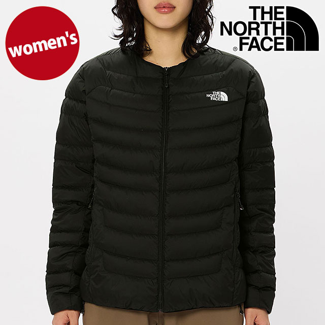 ザ・ノース・フェイス THE NORTH FACE サンダーラウンドネックジャケット NYW82313-K FW24 Thunder  Roundneck Jacket レディース ダウンジャケット ブラック