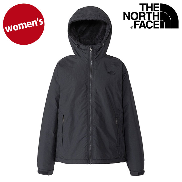 THE NORTH FACE フード付きジャケット ブラック　NPW72433 THE NORTH FACE（ザ ノースフェイス） コンパクトノマドジャケット