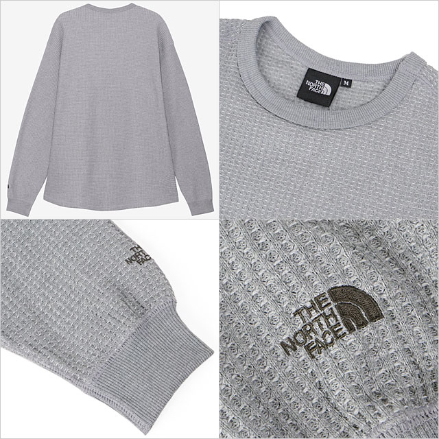 ザ・ノース・フェイス THE NORTH FACE ロングスリーブウォームワッフルクルー NT62436-Z FW24 L S Warm Waffle Crew メンズ TNF ミックスグレー 正規取扱店 | THE NORTH FACE | 02