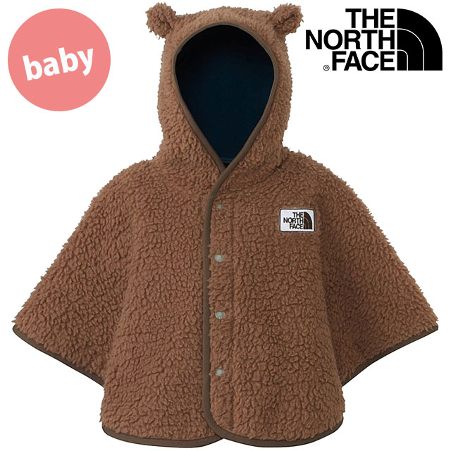 Yahoo! Yahoo!ショッピング(ヤフー ショッピング)ザ・ノース・フェイス THE NORTH FACE ベビーカドルフリースポンチョ NAB72402-LA FW24 B Cuddle Fleece Poncho 赤ちゃん ボアフリースケープ ラテ