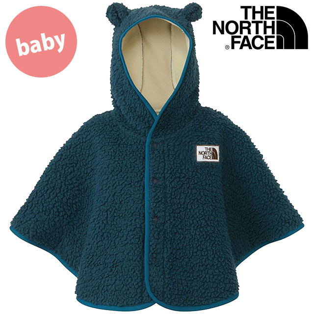 ザ・ノース・フェイス THE NORTH FACE ベビーカドルフリースポンチョ NAB72402-PO FW24 B Cuddle Fleece Poncho 赤ちゃん ミッドナイトペトロール 正規取扱店