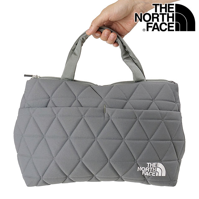 ノースフェイス キルティング バッグ ジオフェイスボックストート グレー THE NORTH FACE ザ・ノース・フェイス ジオフェイスボックス