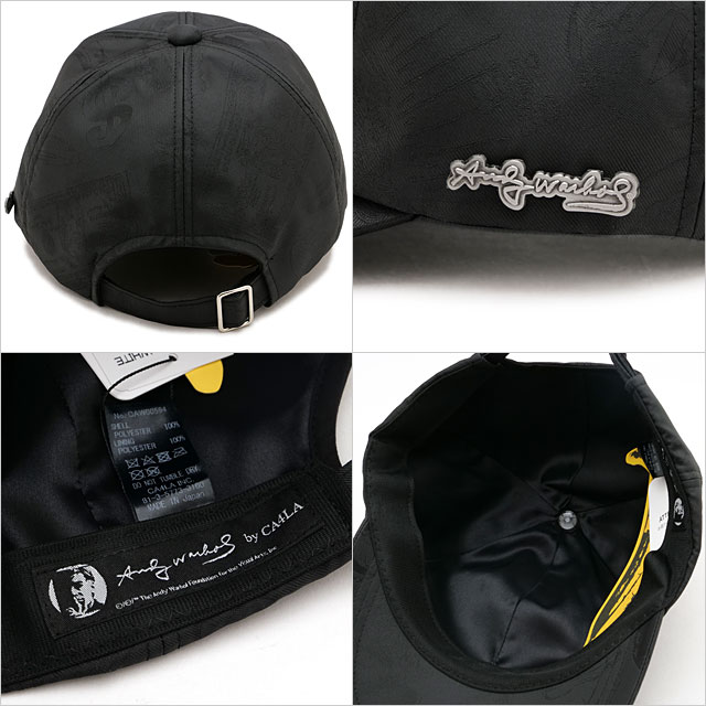 カシラ CA4LA キャップ CAW00594 FW24 BLACK AND WHITE PAINTINGS CAP メンズ・レディース 帽子 フリーサイズ BLACK 正規取扱店 | CA4LA | 02