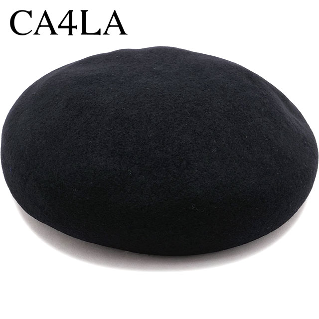 カシラ CA4LA ベレー帽 TOZ00049 FW24 DANNY メンズ・レディース 帽子 ハンチング フリーサイズ BLACK 正規取扱店 | CA4LA