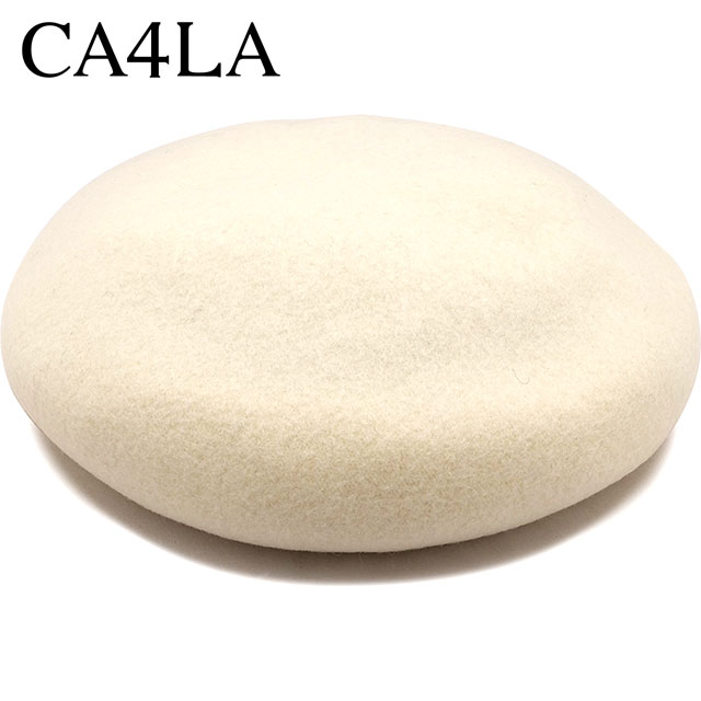 カシラ CA4LA ベレー帽 TOZ00049 FW24 DANNY メンズ・レディース 帽子 ハンチング フリーサイズ WHITE 正規取扱店 | CA4LA